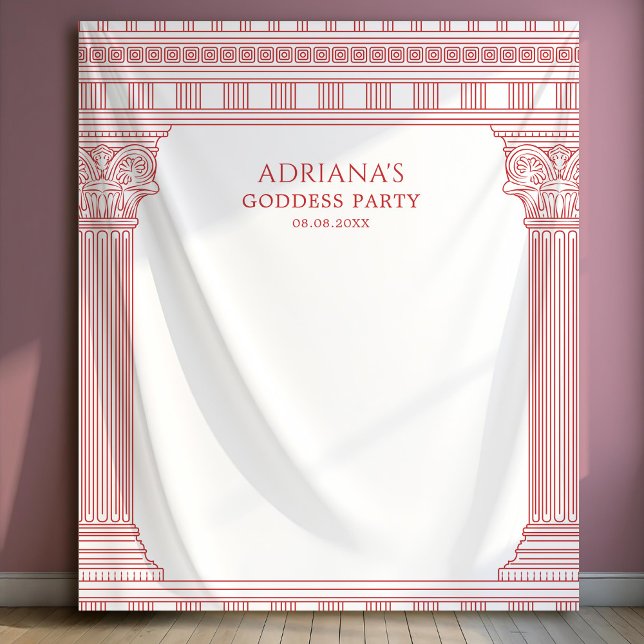 Goddess Party columns photo backdrop Tapestry (Creator Uploaded)