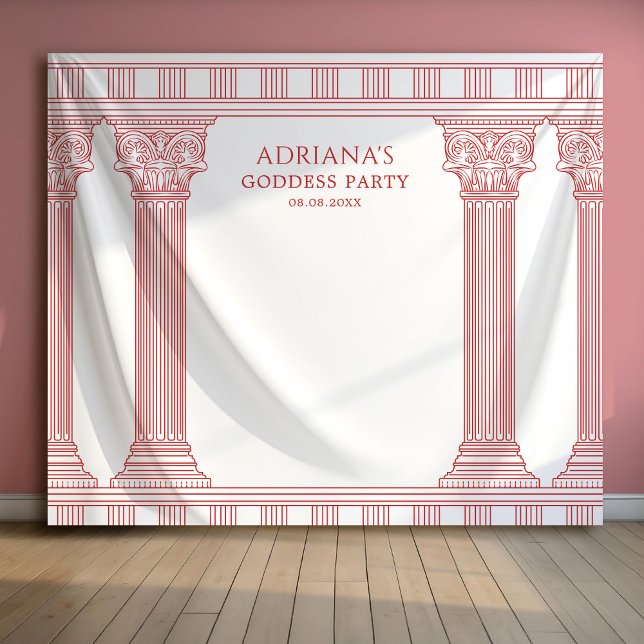Goddess Party columns photo backdrop Tapestry (Creator Uploaded)