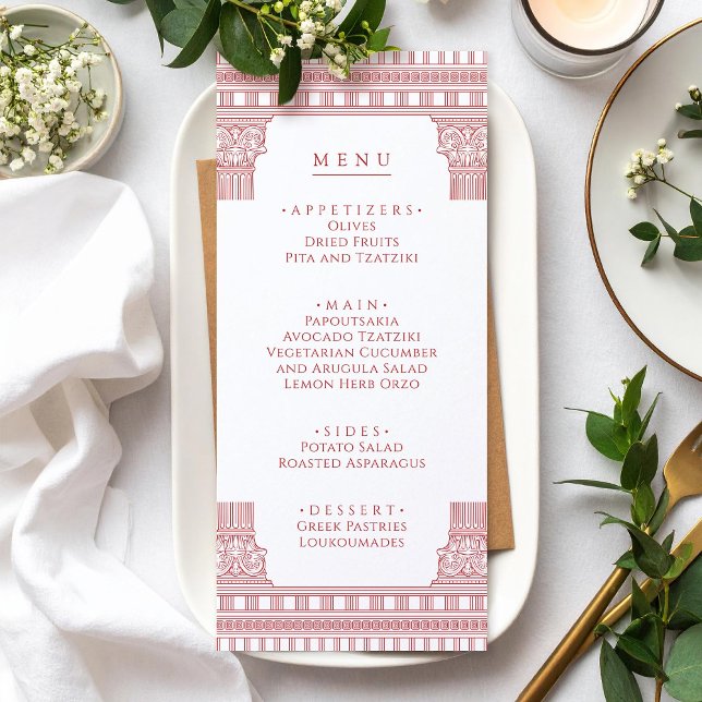 Goddess Party Party Menu in pink (Creator Uploaded)