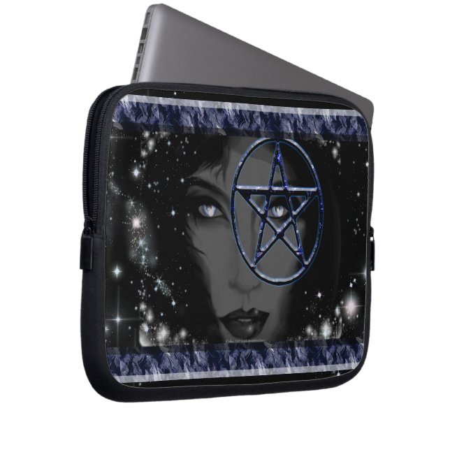 Goddess Pentacle Laptop Sleeve (Front Right)