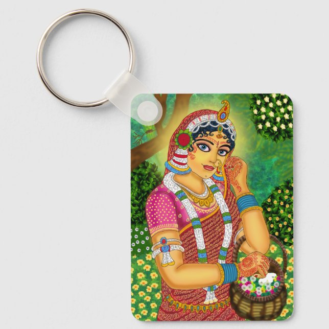 Goddess Radha Keychain (Front)