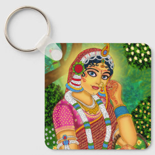 Goddess Radha Keychain