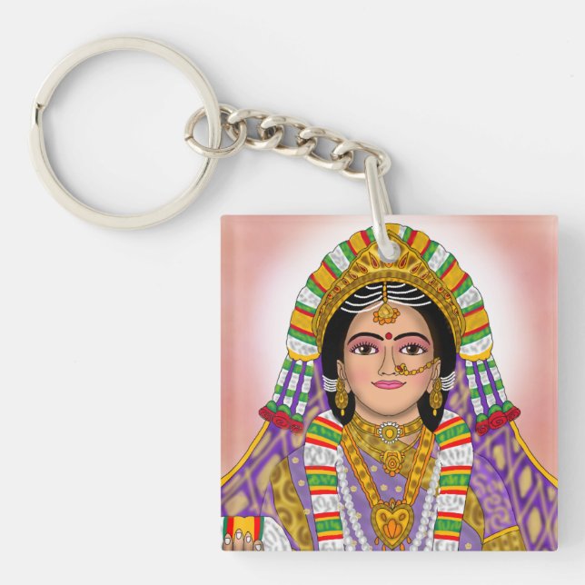 Goddess Radha Keychain (Front)