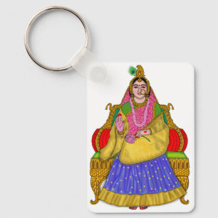 Goddess Radha Keychain
