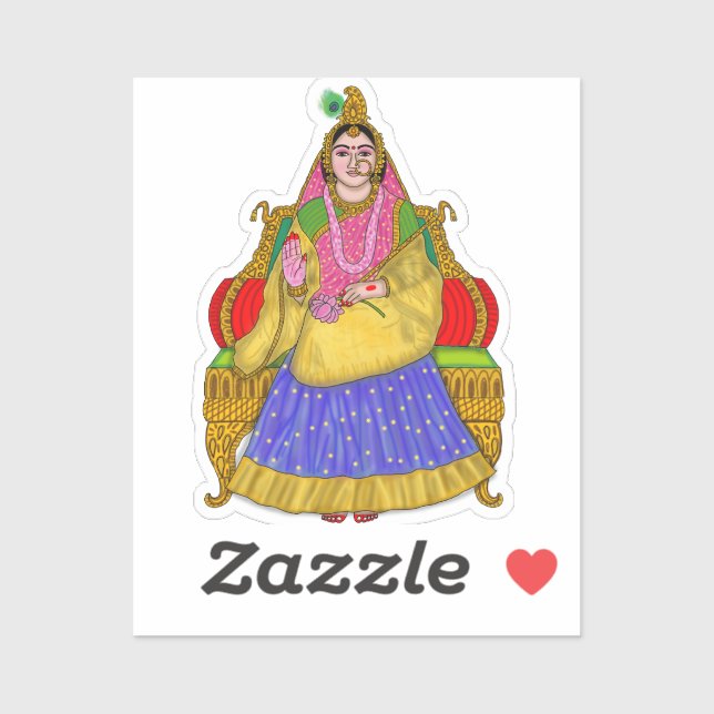Goddess Radha Sticker (Sheet)