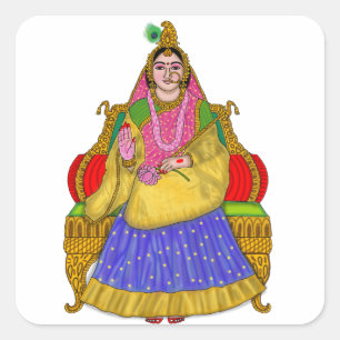 Goddess Radha Sticker