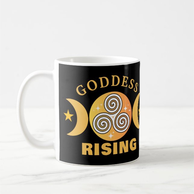 Goddess Rising Mug – Golden Solar Power (Left)