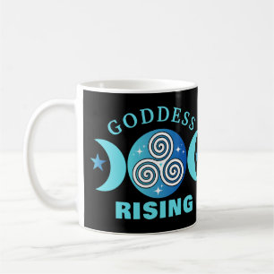 Goddess Rising Mug – Teal & Blue Flow