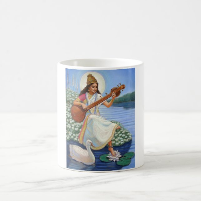 Goddess Sarasvati Coffee Mug (Center)