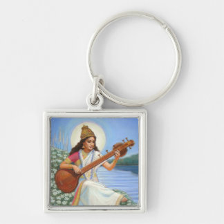 Goddess Sarasvati Key Ring