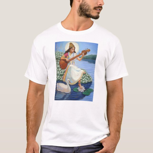 Goddess Sarasvati T-Shirt (Front)