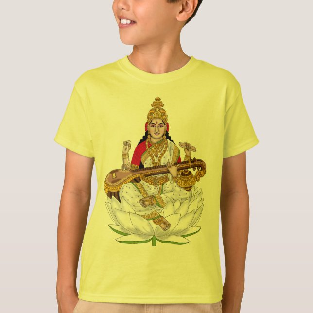 Goddess Saraswati T-Shirts (Front)