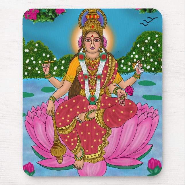 Goddess Siddhidatri Mouse Pad (Front)