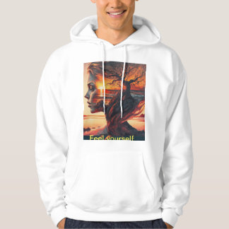 goddess silhouette and a sunset coast. hoodie