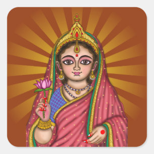 Goddess Sita  Square Sticker