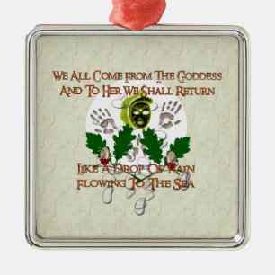 Goddess Song Metal Tree Decoration