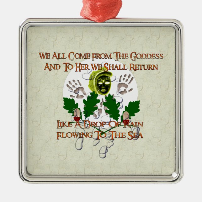 Goddess Song Metal Tree Decoration (Front)