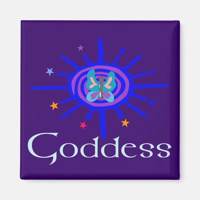 Goddess Sun and Stars Magnet (Front)