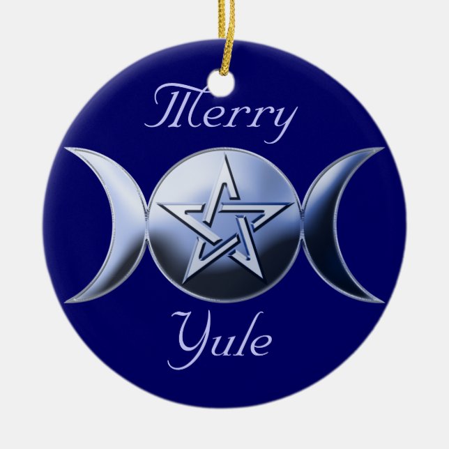 Goddess Symbol Tree Ornament circle (Front)