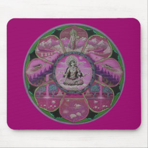 Goddess Tara Mandala Mouse Mat