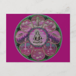 Goddess Tara Mandala postcard