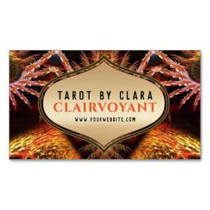 Goddess Temple Fractal Fantasy 01 Magnetic Business Card