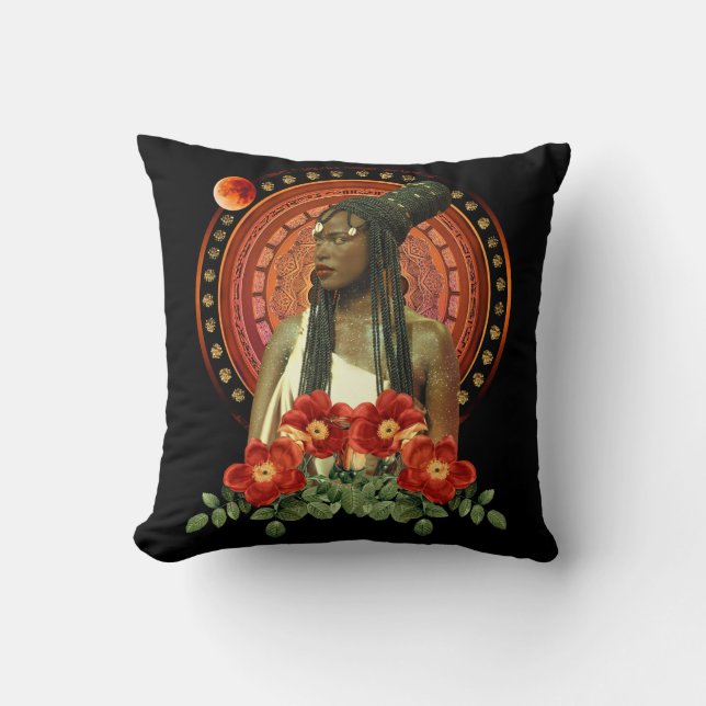 Goddess Throw Pillow (Front)
