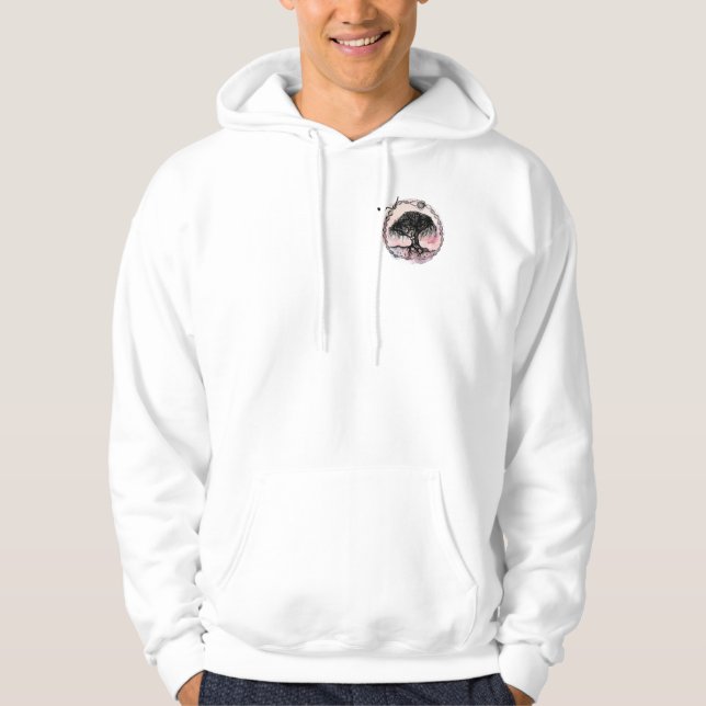 Goddess Tree In Every Direction on Pink Hoodie (Front)