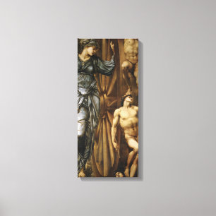 Goddess Turning the Wheel of Fortune (Burne-Jones) Canvas Print