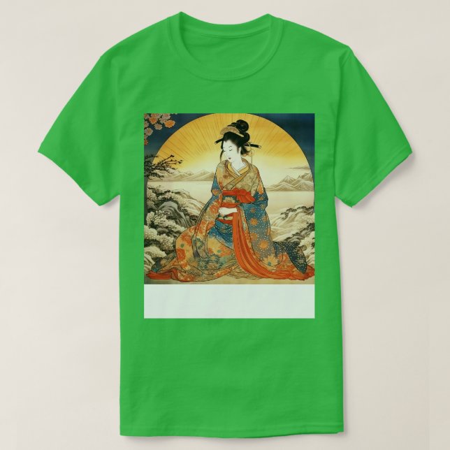 Goddess UkiyoE T-Shirt (Design Front)