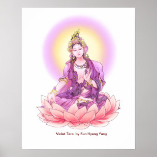 Goddess Violet Tara Poster