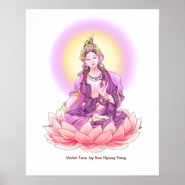 Goddess Violet Tara Poster (Front)