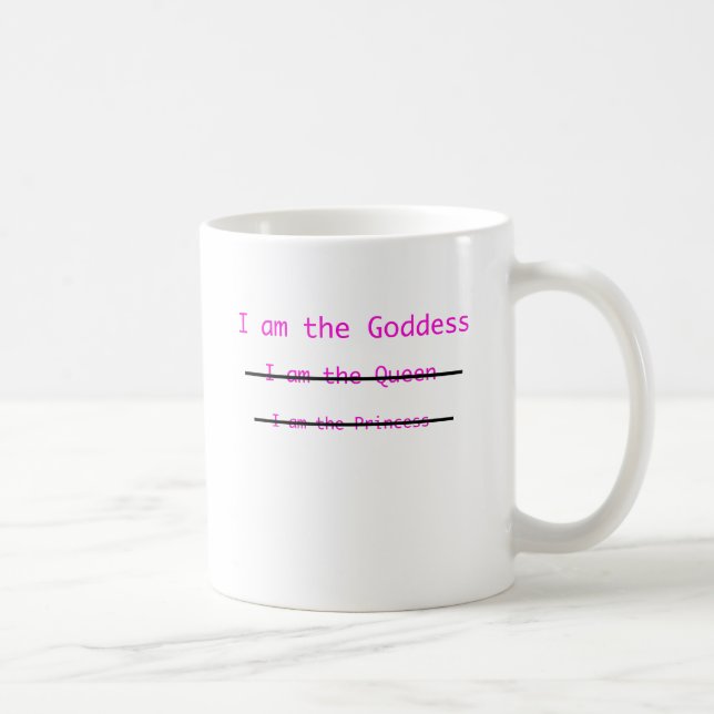 Goddess with lines coffee mug (Right)