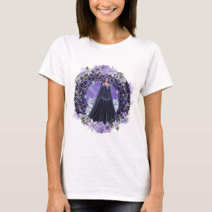 Goddess with wolves by Renee Lavoie T-Shirt