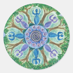 Goddesses Dancing Stickers