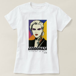 GODDOMAZA EAST. 1985 COLORED WOMEN WHITE TEE