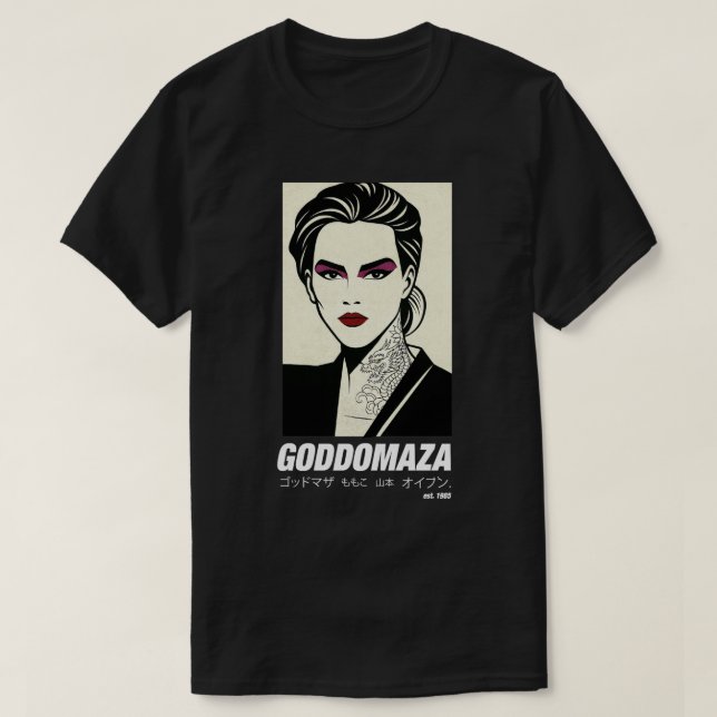 GODDOMAZA EAST. 1985 PT. 5 BLACK TEE (Design Front)
