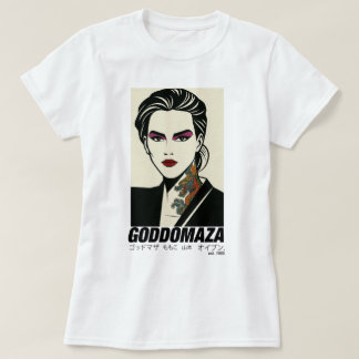 GODDOMAZA EAST 1985 WHITE TEE DRAGON NECK TAT