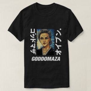 GODDOMAZA TEXT THICK BLACK TEE 