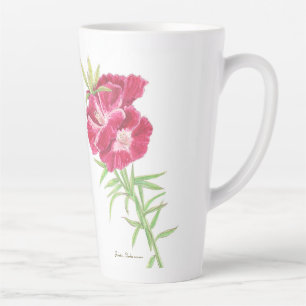 Godetia  tall latte mug