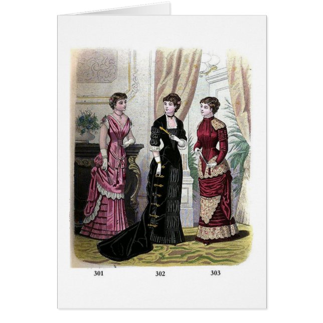 Godey's Fashions, Card (Front)