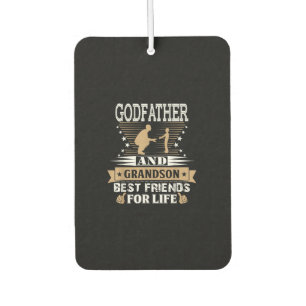 Godfather And Grandson Best Friends For Life Car Air Freshener