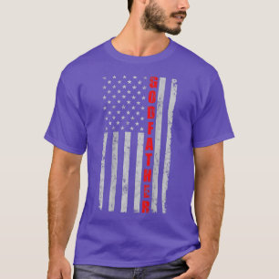 Godfather Funny Fathers Day Vintage Patriotic Amer T-Shirt