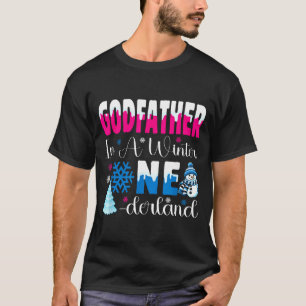Godfather In A Winter Onederland Bday Girl Sweet S T-Shirt