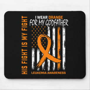 Godfather Leukaemia Cancer Awareness American Flag Mouse Mat