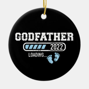 Godfather loading 2022 for pregnancy announcement ceramic tree decoration