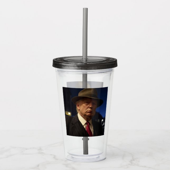 Godfather of America Don J. Trump  Acrylic Tumbler (Front)