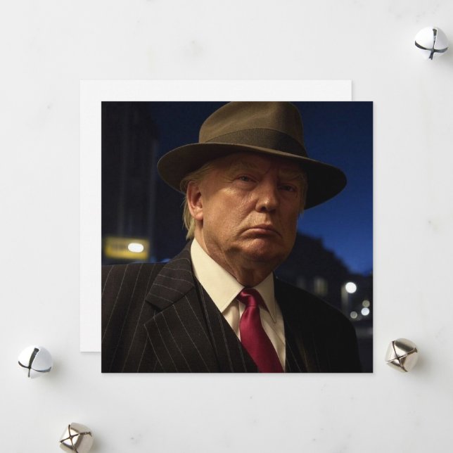 Godfather of America Don J. Trump  Holiday Card (Front/Back In Situ)