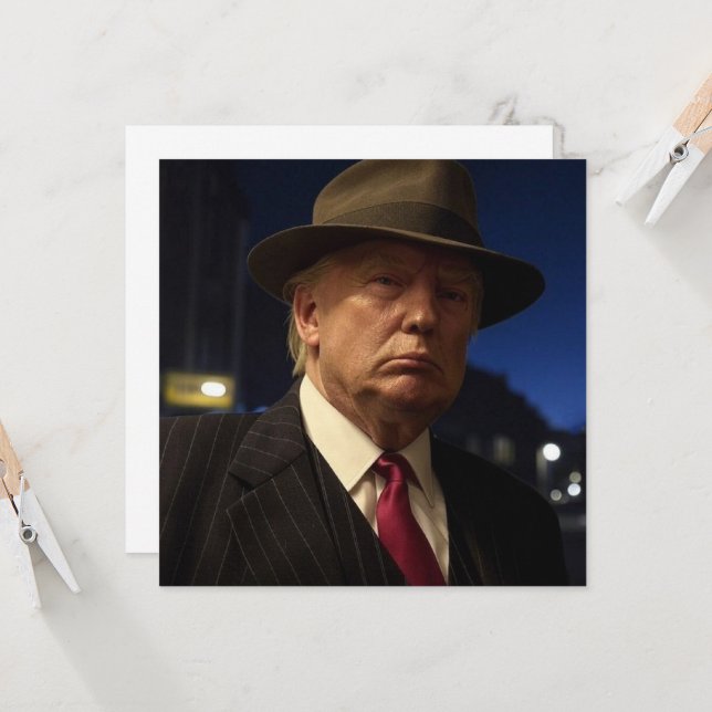 Godfather of America Don J. Trump  Invitation (Front/Back In Situ)