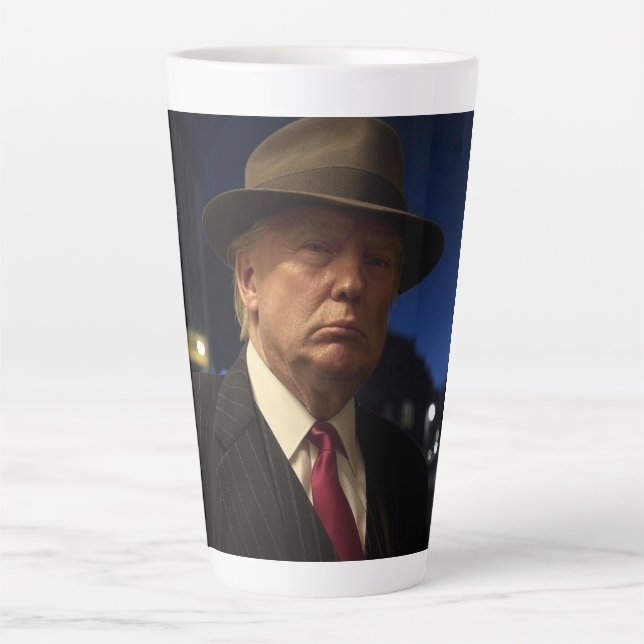Godfather of America Don J. Trump  Latte Mug (Front)